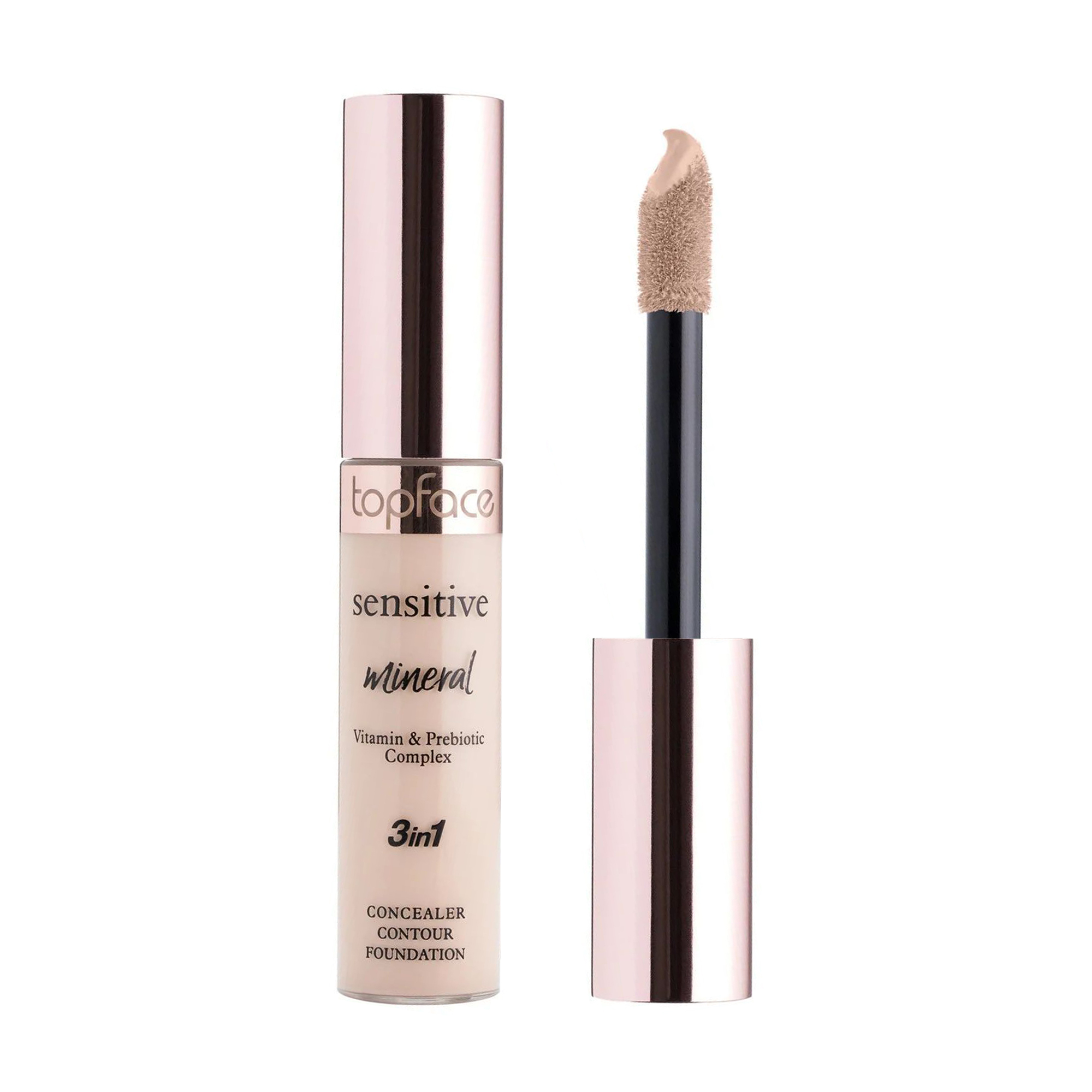 Консилер для обличчя TopFace Sensitive Mineral 3 in 1 Concealer, 001, 12 мл